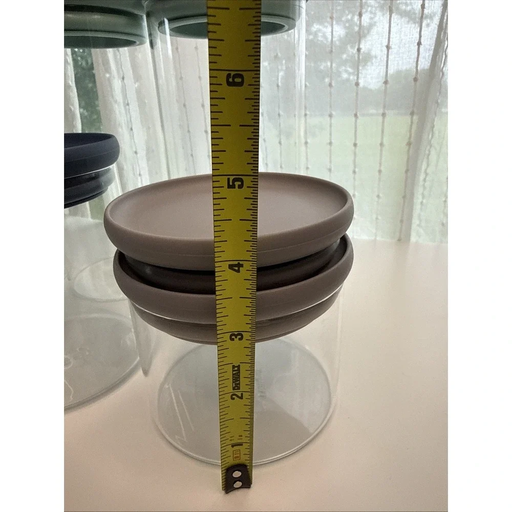 BergHOFF Leo Borosilicate Glass Airtight Container Set Stackable